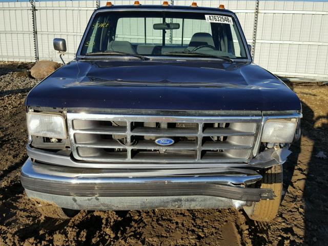 1FTHX25G6SKC26406 - 1995 FORD F250 BLUE photo 9