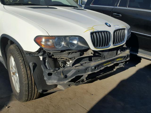 5UXFA13586LY43180 - 2006 BMW X5 3.0I WHITE photo 9