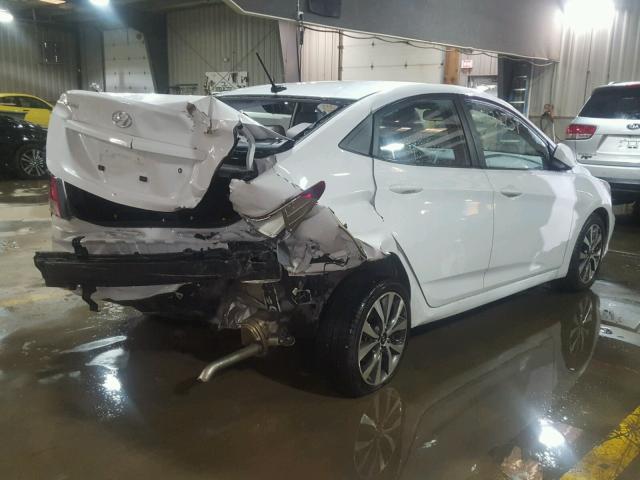 KMHCT4AE5HU362718 - 2017 HYUNDAI ACCENT SE WHITE photo 4