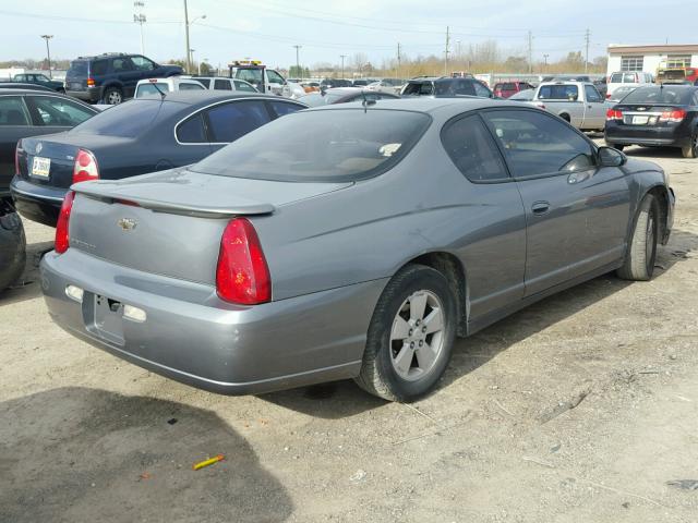 2G1WM15K269227101 - 2006 CHEVROLET MONTE CARL GRAY photo 4