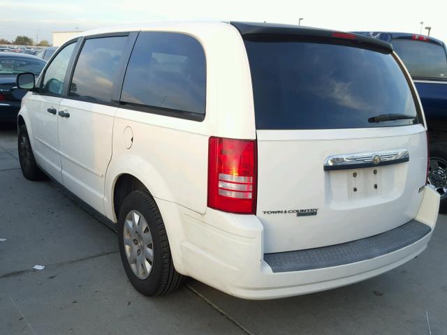 2A8HR44H38R620934 - 2008 CHRYSLER TOWN & COU WHITE photo 3