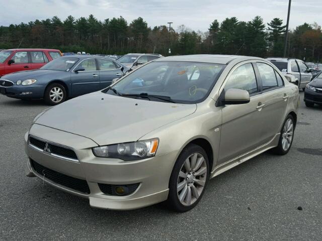 JA3AU86UX8U026948 - 2008 MITSUBISHI LANCER GTS TAN photo 2