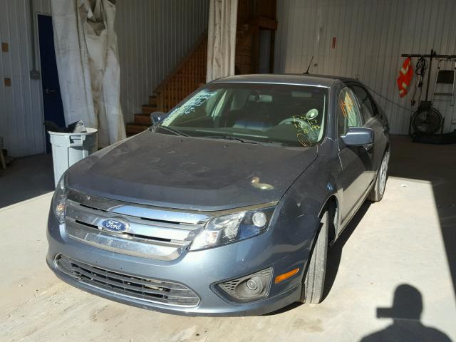 3FAHP0HA4BR152593 - 2011 FORD FUSION SE BLUE photo 2