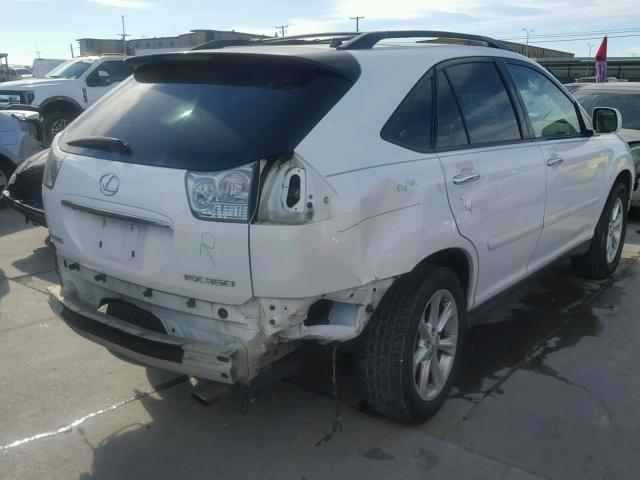 2T2GK31U38C052747 - 2008 LEXUS RX 350 WHITE photo 4