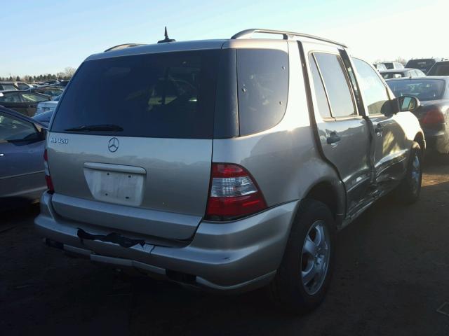 4JGAB54E82A290417 - 2002 MERCEDES-BENZ ML 320 BEIGE photo 4