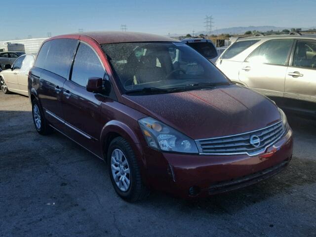 5N1BV28U47N119255 - 2007 NISSAN QUEST S BURGUNDY photo 1