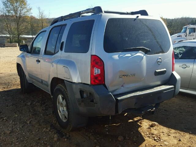 5N1AN08UX5C633328 - 2005 NISSAN XTERRA OFF SILVER photo 3