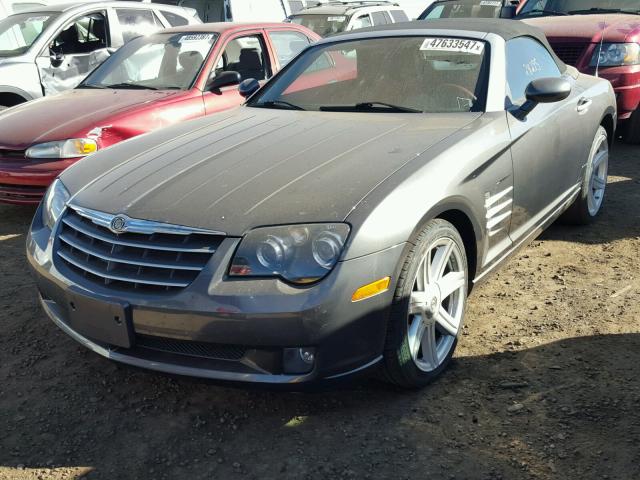 1C3AN65L65X051517 - 2005 CHRYSLER CROSSFIRE GRAY photo 2