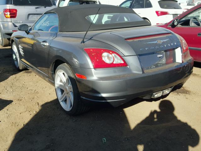 1C3AN65L65X051517 - 2005 CHRYSLER CROSSFIRE GRAY photo 3