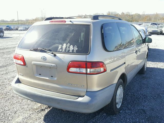 4T3ZF13C52U473702 - 2002 TOYOTA SIENNA LE TAN photo 4