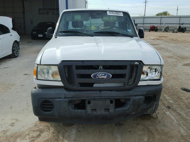 1FTKR1ADXAPA55070 - 2010 FORD RANGER WHITE photo 9