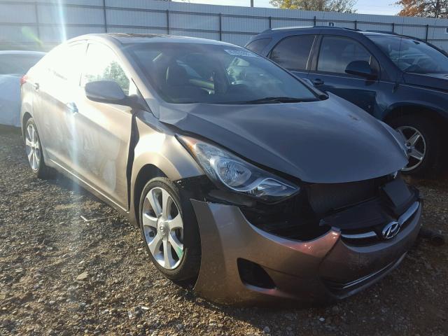 5NPDH4AE0DH296254 - 2013 HYUNDAI ELANTRA GL GRAY photo 1