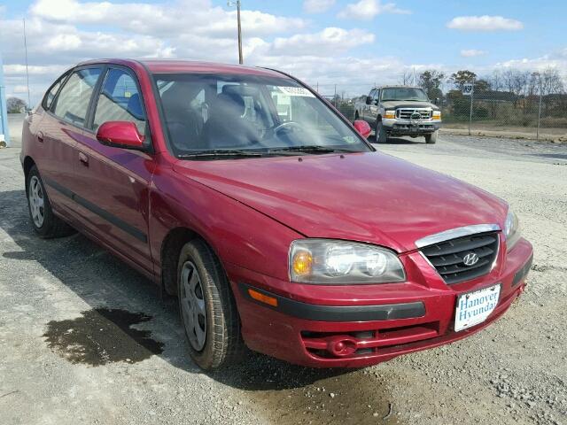 KMHDN56DX5U164118 - 2005 HYUNDAI ELANTRA GL RED photo 1