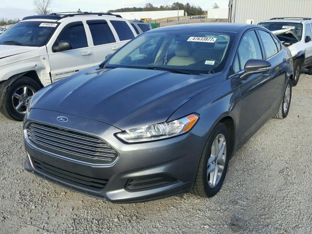 3FA6P0HD8ER179771 - 2014 FORD FUSION SE GRAY photo 2