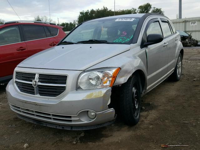 1B3CB3HA5BD113476 - 2011 DODGE CALIBER MA SILVER photo 2