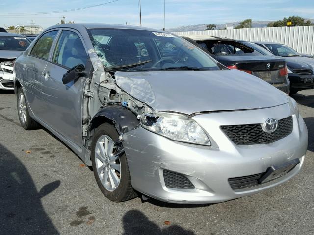 1NXBU40E89Z126205 - 2009 TOYOTA COROLLA BA SILVER photo 1