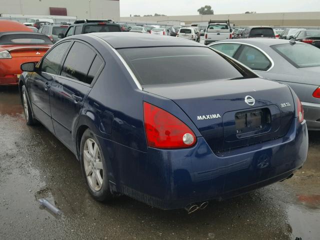 1N4BA41EX6C843689 - 2006 NISSAN MAXIMA SE BLUE photo 3