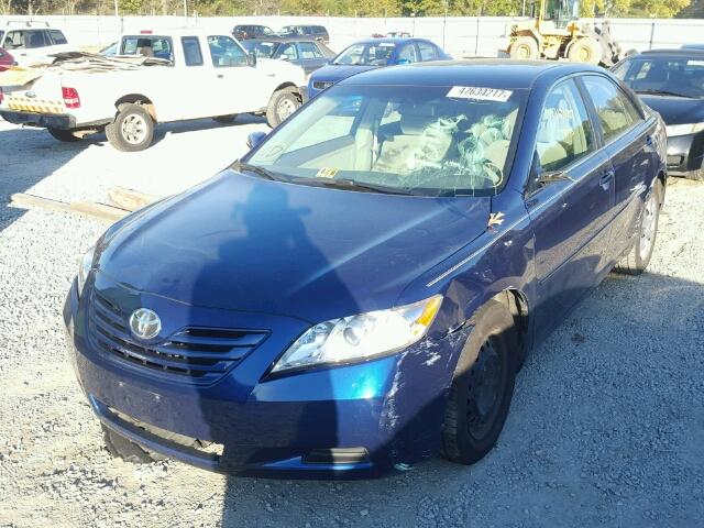 4T1BE46K79U330763 - 2009 TOYOTA CAMRY BASE BLUE photo 2