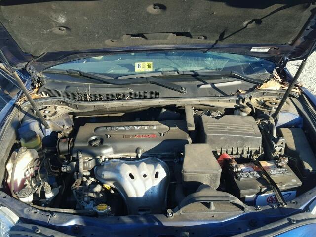 4T1BE46K79U330763 - 2009 TOYOTA CAMRY BASE BLUE photo 7