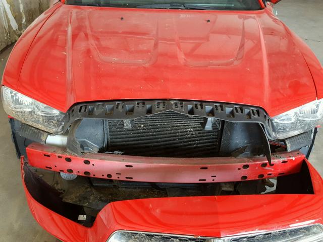 2C3CDXHG6EH116080 - 2014 DODGE CHARGER SX RED photo 7