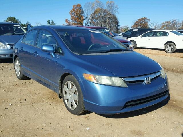 1HGFA16506L043407 - 2006 HONDA CIVIC LX BLUE photo 1