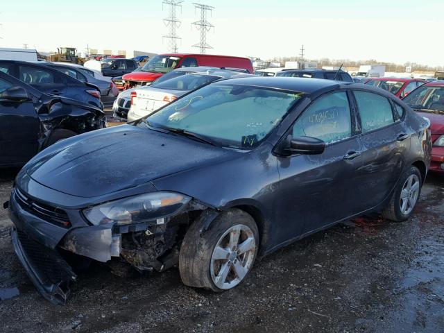 1C3CDFBB0FD314787 - 2015 DODGE DART SXT GRAY photo 2