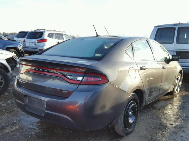 1C3CDFBB0FD314787 - 2015 DODGE DART SXT GRAY photo 4