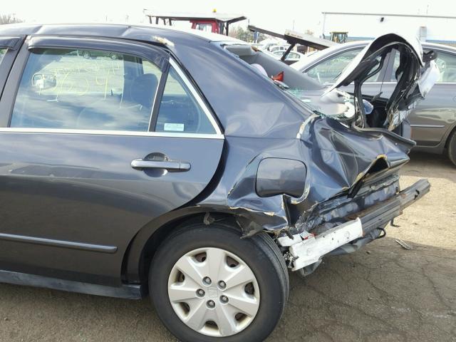 1HGCM56414A153223 - 2004 HONDA ACCORD LX GRAY photo 9