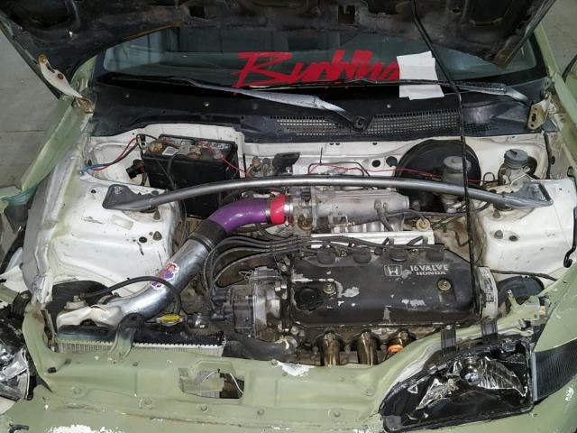 2HGEH2361RH500303 - 1994 HONDA CIVIC DX GREEN photo 7