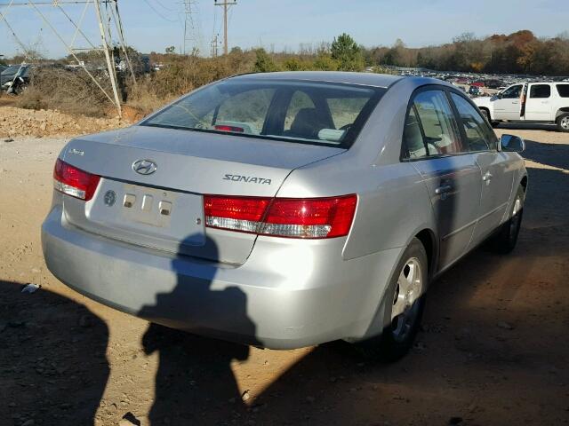 KMHEU46C86A113731 - 2006 HYUNDAI SONATA GLS SILVER photo 4