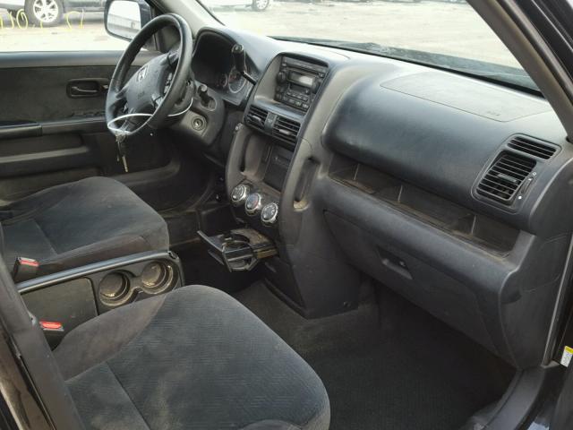 SHSRD78805U343312 - 2005 HONDA CR-V EX შავი ფოტო 5