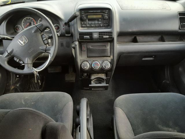 SHSRD78805U343312 - 2005 HONDA CR-V EX შავი ფოტო 9