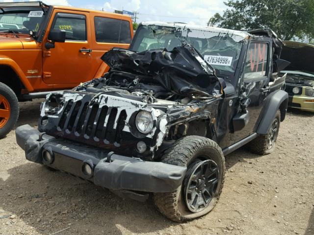 1C4AJWAG6FL770212 - 2015 JEEP WRANGLER S BLACK photo 2