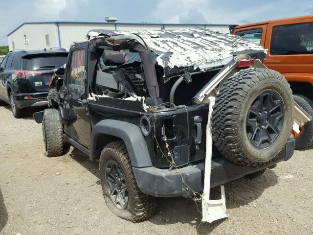 1C4AJWAG6FL770212 - 2015 JEEP WRANGLER S BLACK photo 3