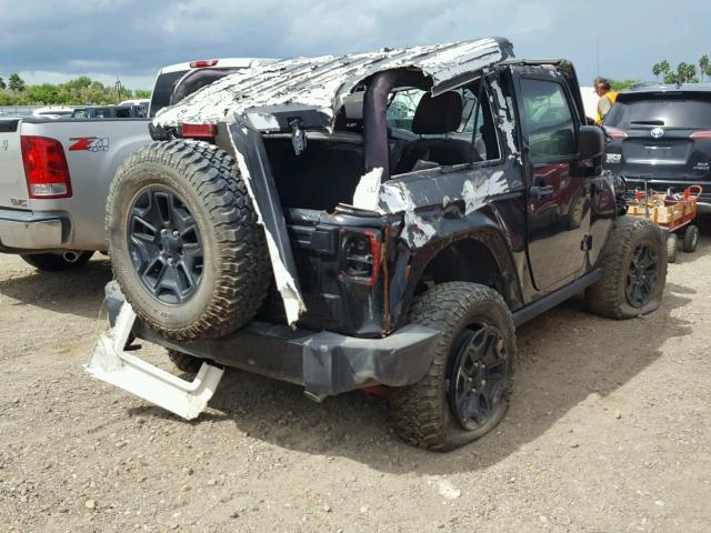 1C4AJWAG6FL770212 - 2015 JEEP WRANGLER S BLACK photo 4