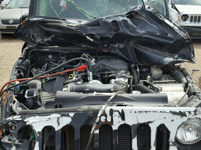 1C4AJWAG6FL770212 - 2015 JEEP WRANGLER S BLACK photo 7