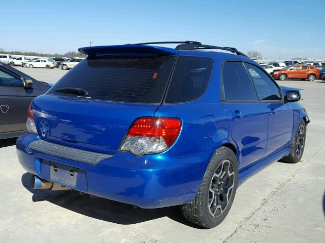 JF1GG29635G802513 - 2005 SUBARU IMPREZA WR BLUE photo 4