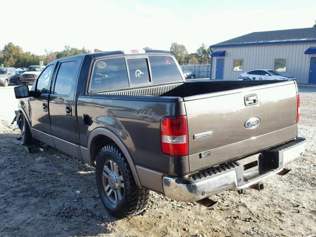 1FTPW14525KC88365 - 2005 FORD F150 SUPER BROWN photo 3