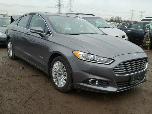 3FA6P0LU8DR225654 - 2013 FORD FUSION SE GRAY photo 1