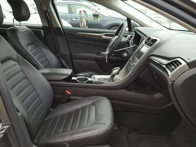 3FA6P0LU8DR225654 - 2013 FORD FUSION SE GRAY photo 5