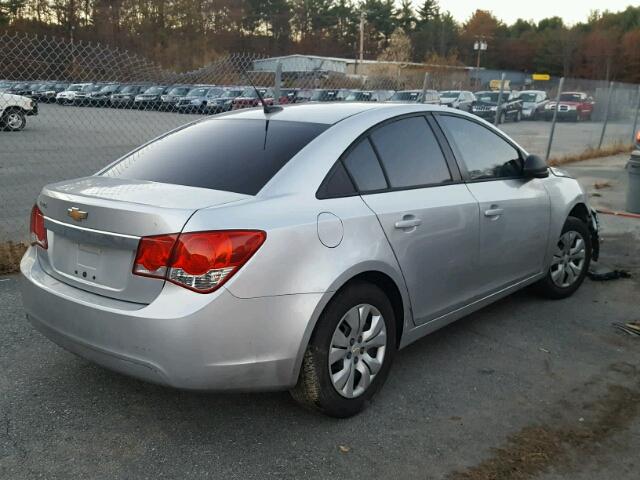 1G1PA5SH6E7319003 - 2014 CHEVROLET CRUZE LS SILVER photo 4