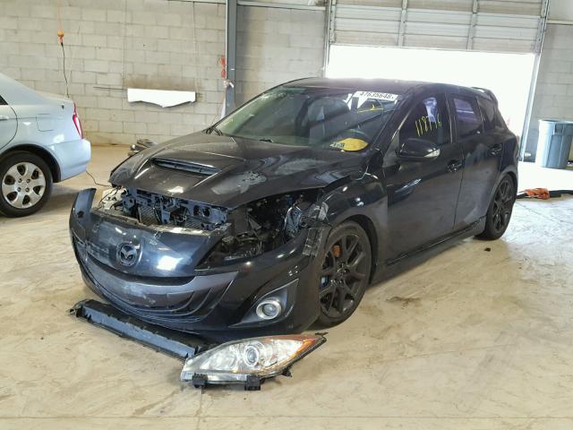JM1BL1H40A1325076 - 2010 MAZDA SPEED 3 BLACK photo 2