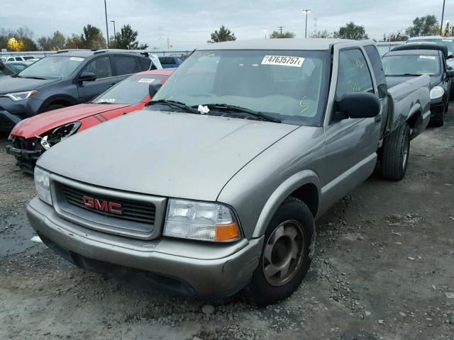 1GTCS19W018128374 - 2001 GMC SONOMA TAN photo 2