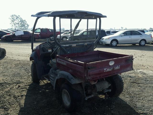 KAWAMULE - 2011 KAWASAKI MULE BURGUNDY photo 3