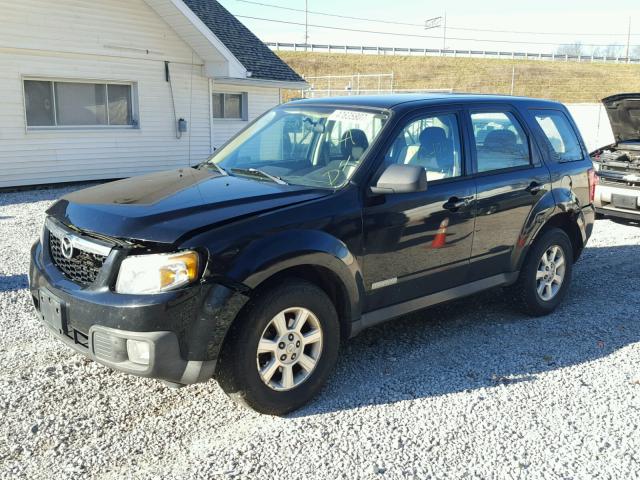 4F2CZ96158KM03849 - 2008 MAZDA TRIBUTE S BLACK photo 2