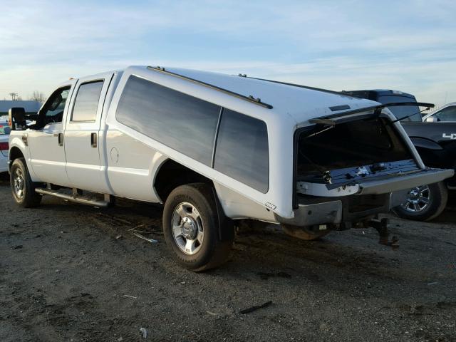 1FTWW3BRXAEA86685 - 2010 FORD F350 SUPER WHITE photo 3