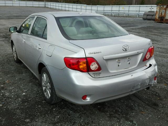 JTDBL40E49J009763 - 2009 TOYOTA COROLLA BA GRAY photo 3