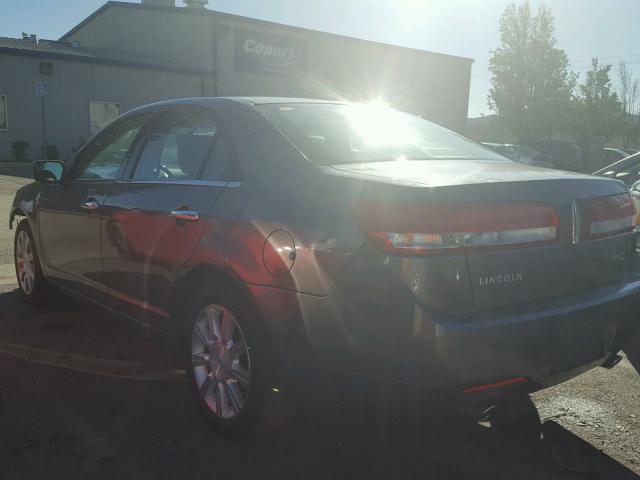 3LNHL2GC4CR835458 - 2012 LINCOLN MKZ Gris foto 3