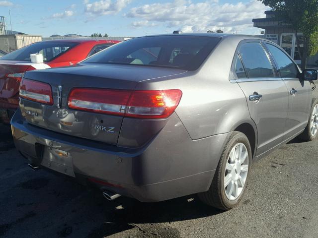 3LNHL2GC4CR835458 - 2012 LINCOLN MKZ Gris foto 4