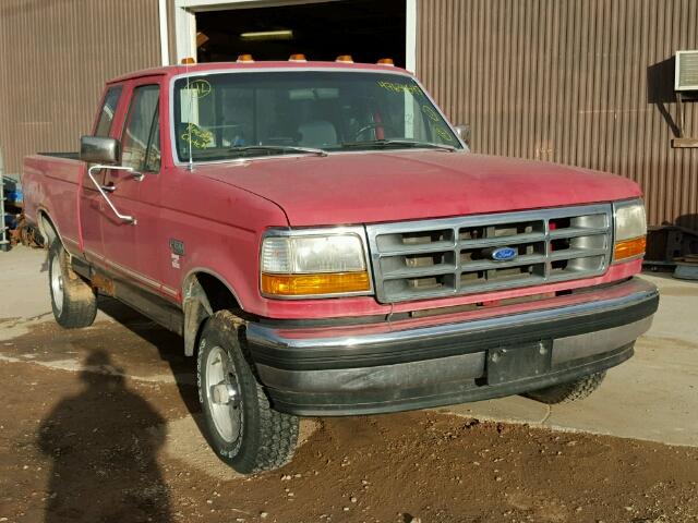 1FTEX14N1PKB12236 - 1993 FORD F150 RED photo 1